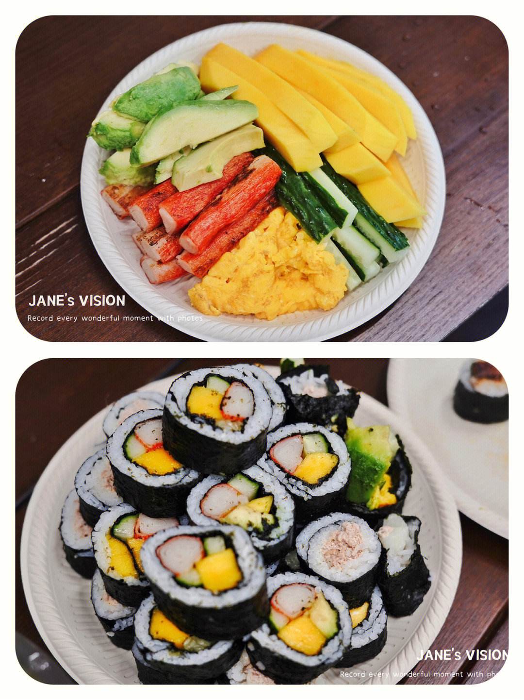 创意寿司卷的食材组合灵感